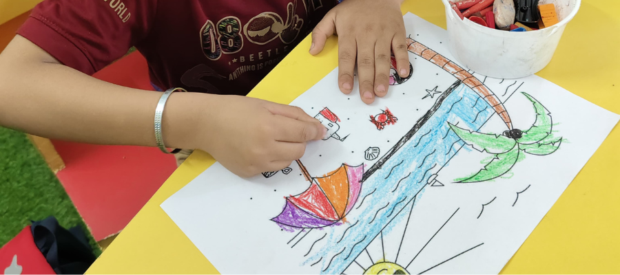 Discover how creative learning with art boosts brain power and skills at DD Public School – the best CBSE school in Pithuwala.
