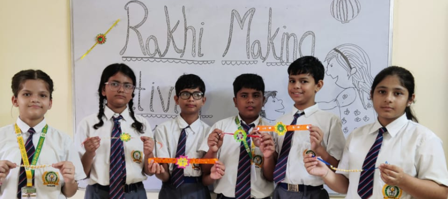 Creative Rakhi-Making Fun School in Pithuwala