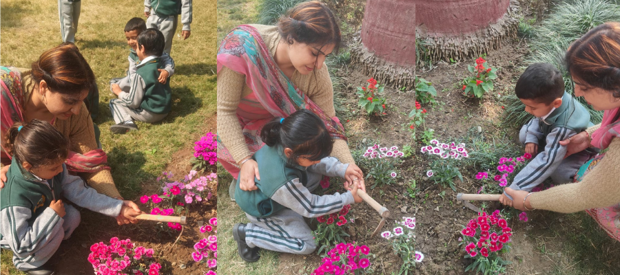 Inspiring Sapling Planting by Students