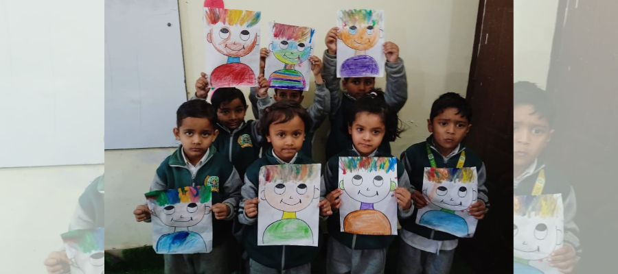 Fun Sponge Printing Holi Activity